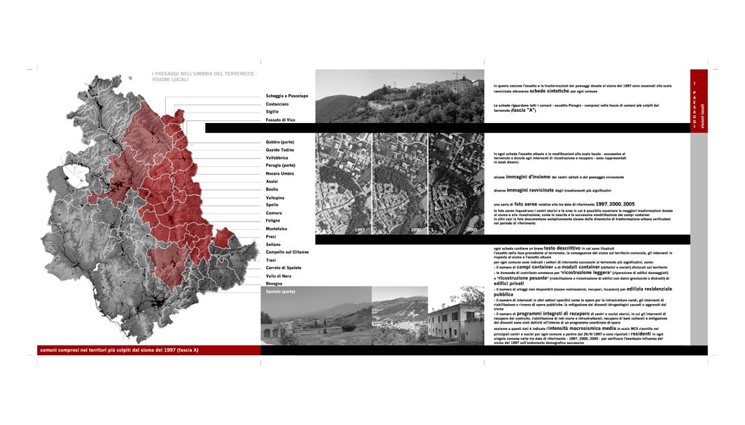 i paesaggi nell’umbria del terremoto. 1997-2007 un atlante