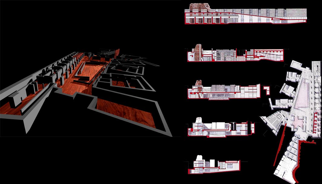 studi per il progetto del museo dei fori imperiali